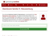 Screenshot van website