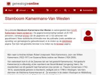 Screenshot van website