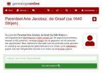 Screenshot van website