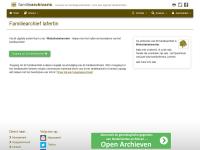 Screenshot van website