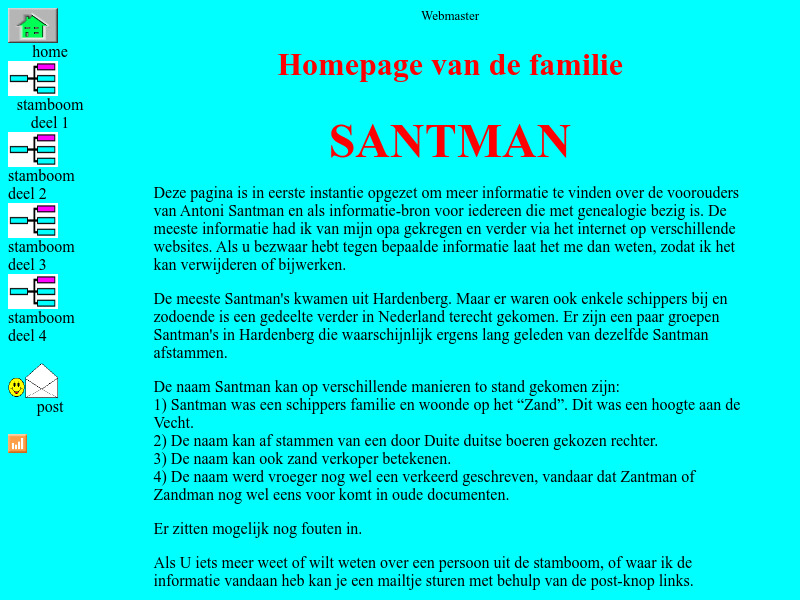 Screenshot van website