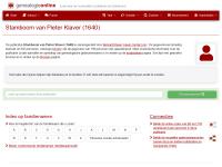 Screenshot van website