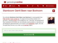 Screenshot van website