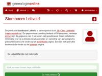 Screenshot van website