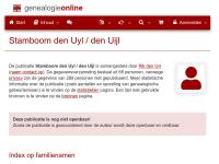 Screenshot van website