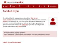 Screenshot van website