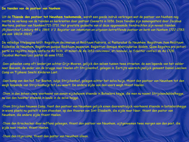 Screenshot van website