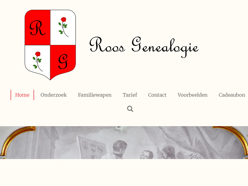 Screenshot van website