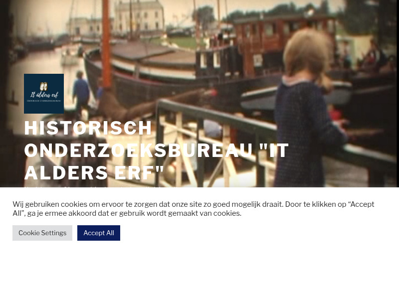 Screenshot van website