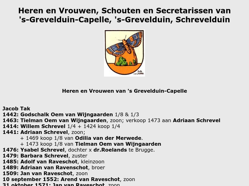 Screenshot van website