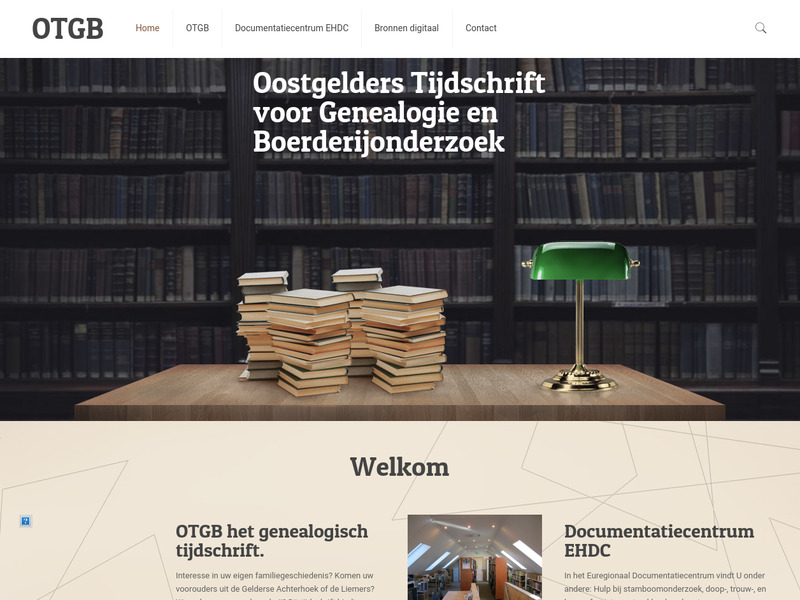 Screenshot van website
