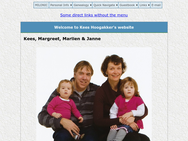 Screenshot van website