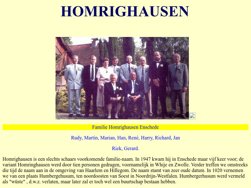 Screenshot van website