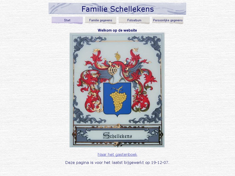 Screenshot van website