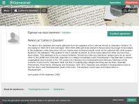 Screenshot van website