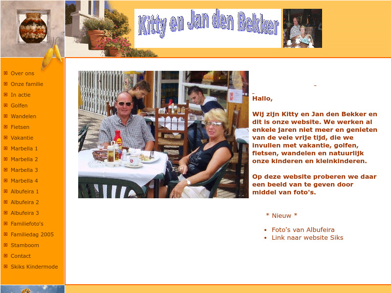 Screenshot van website