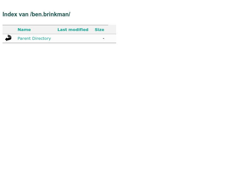 Screenshot van website