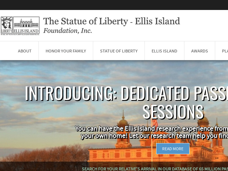 Screenshot van website