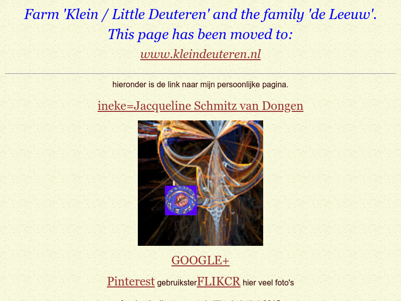 Screenshot van website