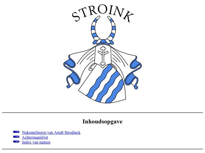 Screenshot van website
