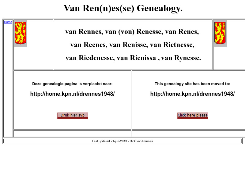 Screenshot van website