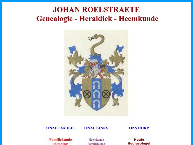 Screenshot van website