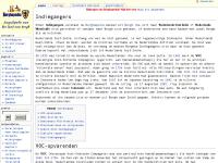 Screenshot van website