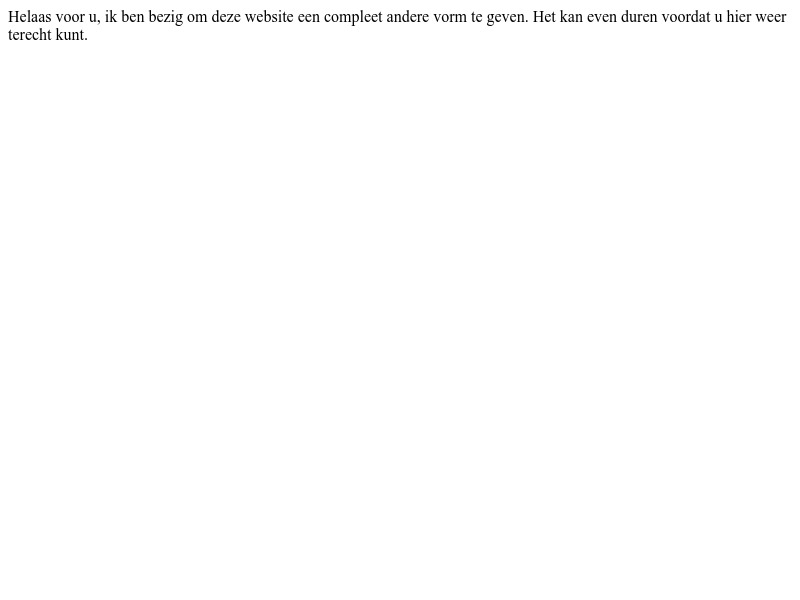 Screenshot van website