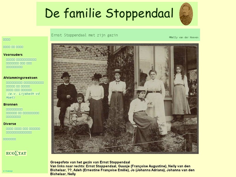 Screenshot van website