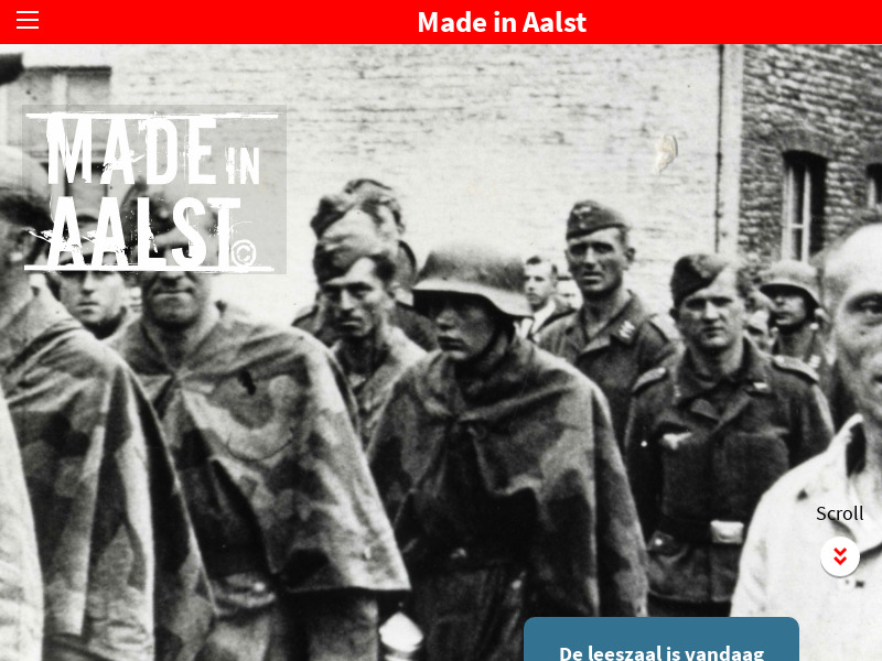 Screenshot van website