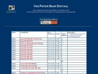 Screenshot van website