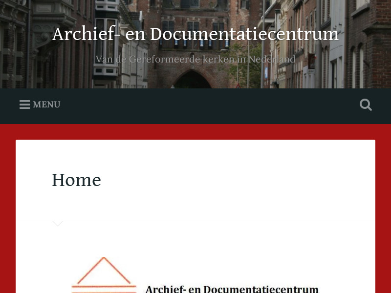Screenshot van website