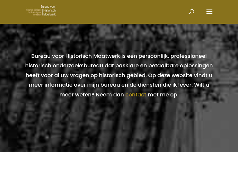 Screenshot van website