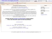 Screenshot van website