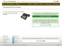 Screenshot van website