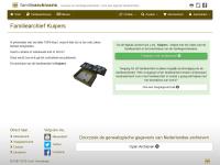 Screenshot van website