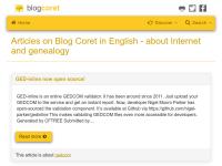 Screenshot van website