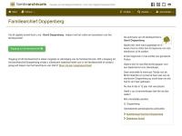 Screenshot van website