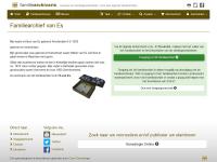 Screenshot van website