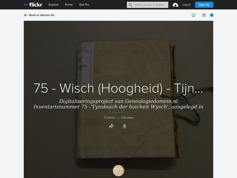Screenshot van website