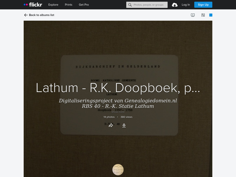 Screenshot van website