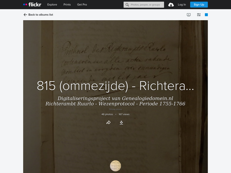 Screenshot van website