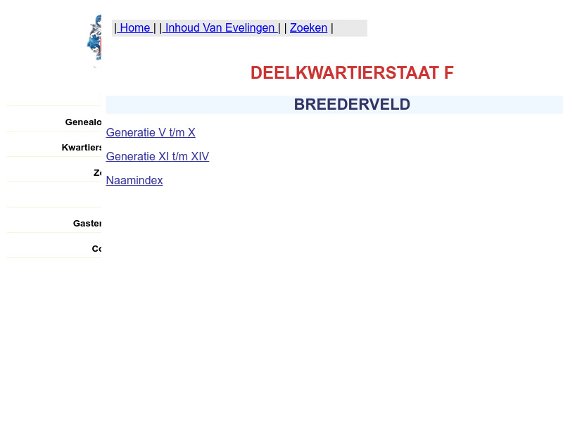 Screenshot van website