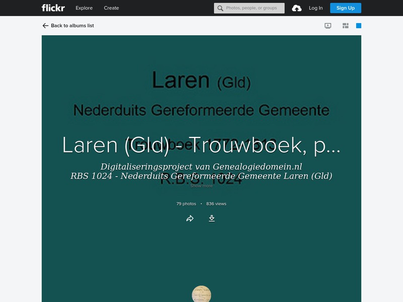 Screenshot van website