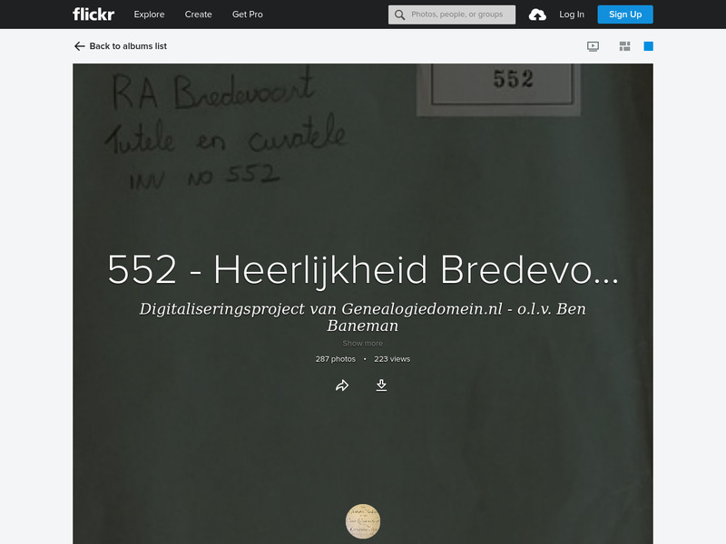 Screenshot van website