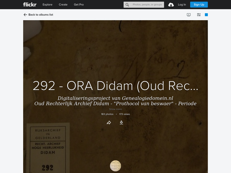 Screenshot van website