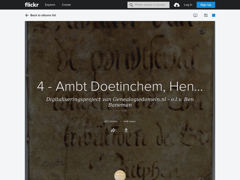 Screenshot van website