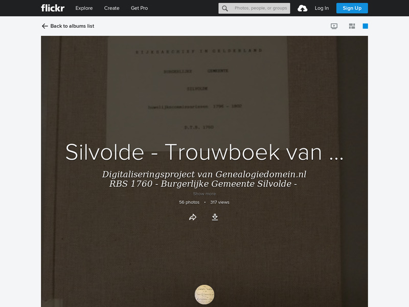 Screenshot van website