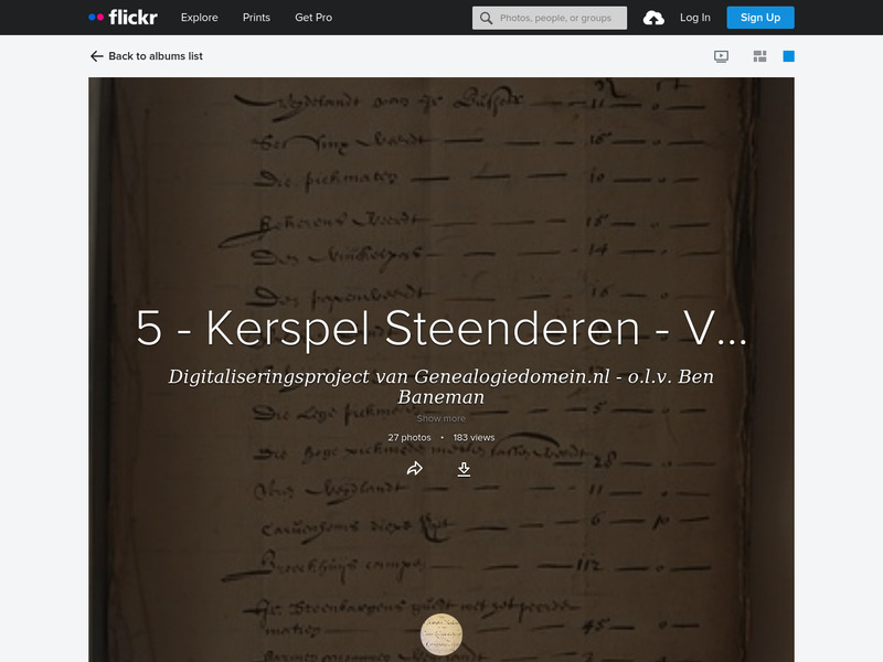 Screenshot van website