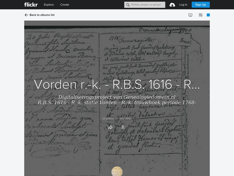 Screenshot van website